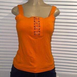 Christine Phillipe Orange Top size S